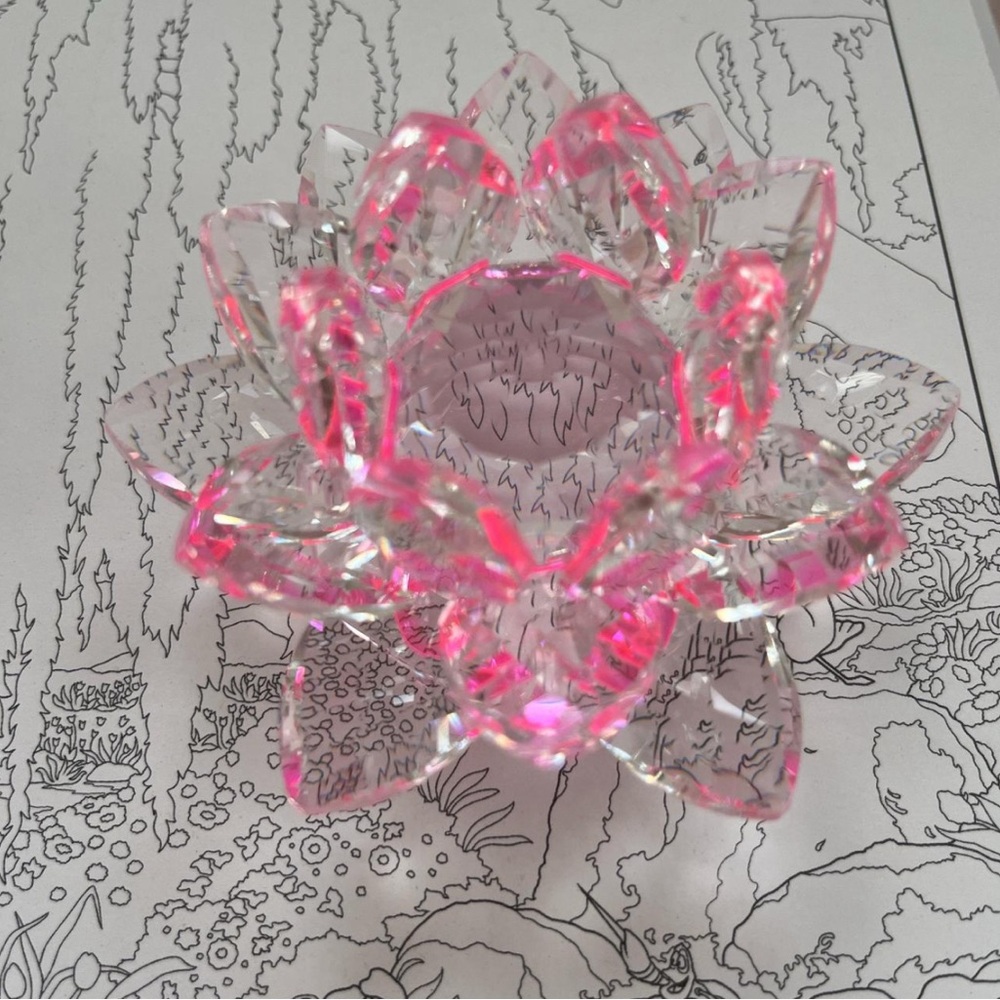 Crystal Lotus Flower Ornament
